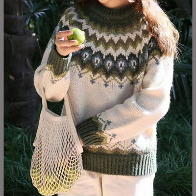 Gemütlicher Fair-Isle Pullover für Wintertage