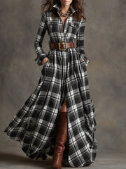 Emilia | Shirtkleid mit Gürtel – Schwarz