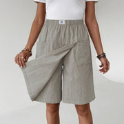 Floris - Atmungsaktiver Wickel-Skort – Hellgrau