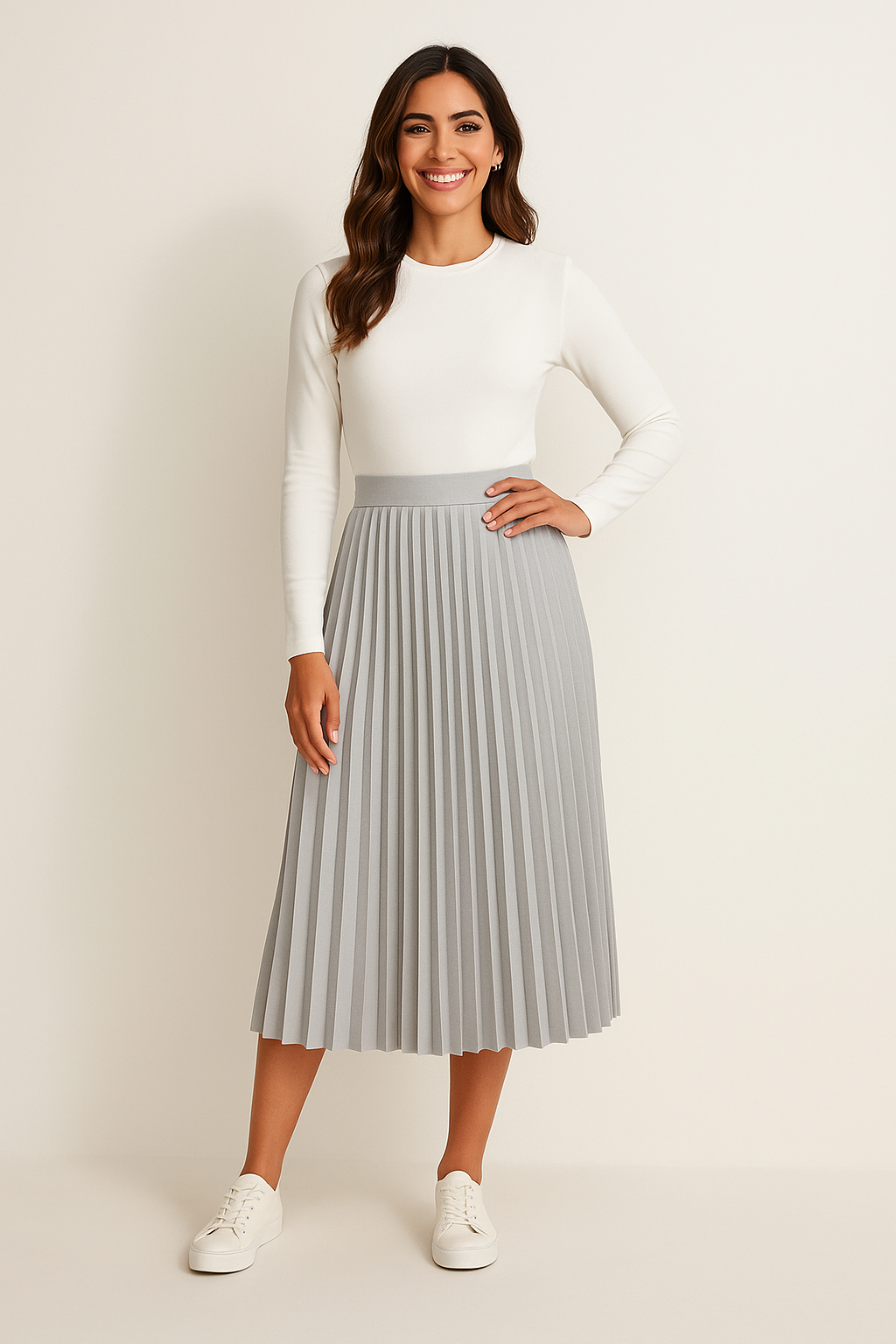 Gwen Plissee Midirock