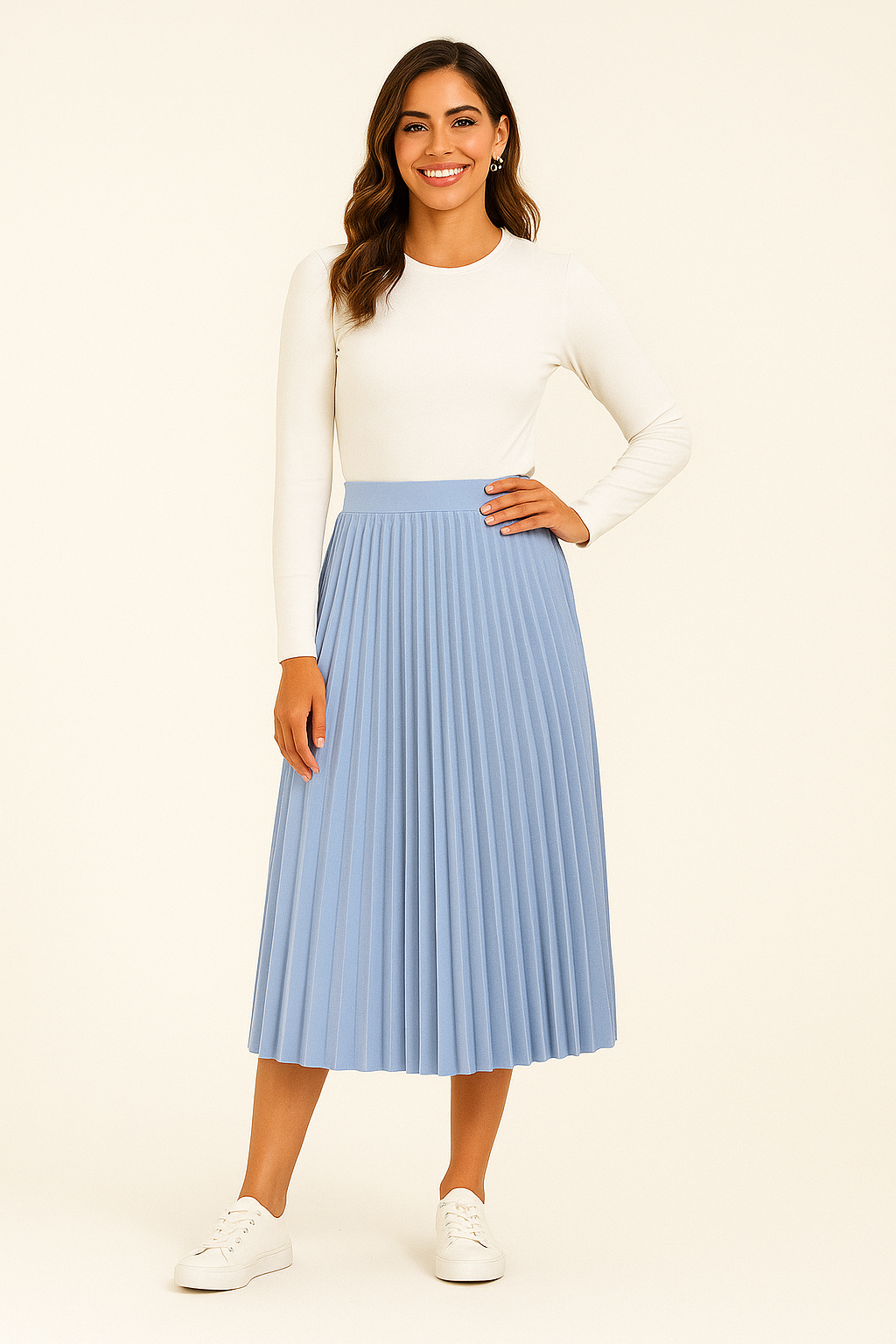 Gwen Plissee Midirock