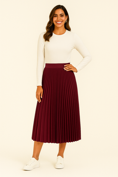 Gwen Plissee Midirock