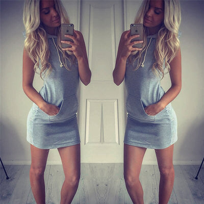 Trendy Ärmelloses Mini-Sommerkleid mit Twist-Detail – Liora (1+1 GRATIS)