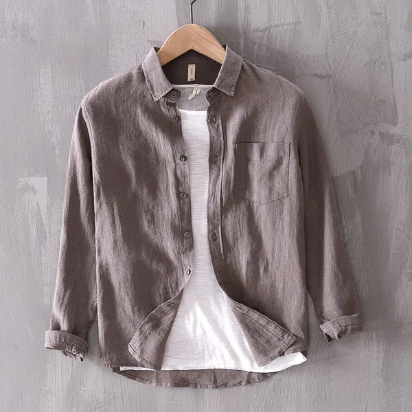 Ralf Langarmhemd mit Button-Down Kragen