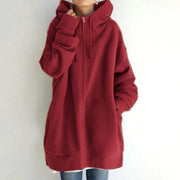Kuscheliger Winter Hoodie – Rot