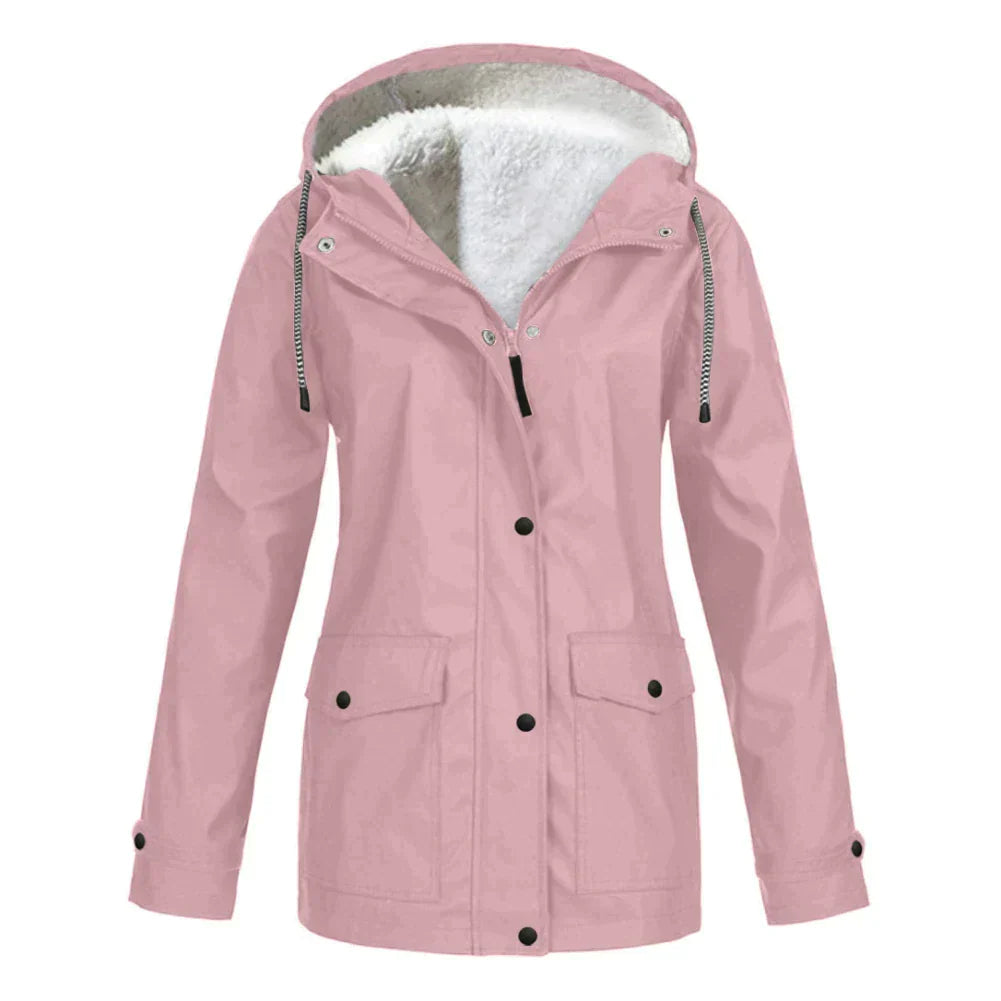 Regenjacke Damen Warm Gefüttert | Winddicht & Elegant