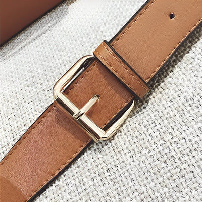 Elegante Handtasche | Zweifarbiger Look | Statement-Schnalle