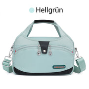 Oella | Diebstahlsichere Handtasche mit 10 Fächern – Hellgrun