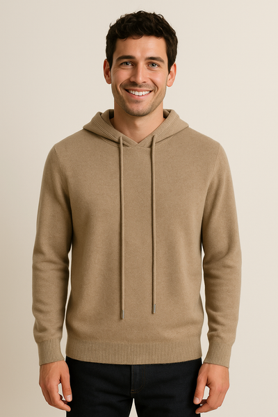 Henry Strickpullover Herren mit Kapuze