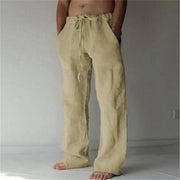 Arthur | Herren hose weit, Baggy Fit Sommerhose mit Kordelzug – Khaki