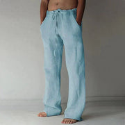 Arthur | Herren hose weit, Baggy Fit Sommerhose mit Kordelzug – Hellblau
