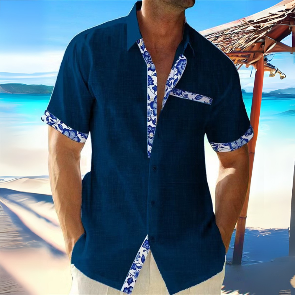 Herren Atmungsaktives Kurzarm Hemd | Sommer Stilvoller Komfort