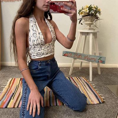 Zandee Amity - Haltertop Sommerlich Fröhlich Stilvoll