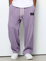Herren Jogginghose Mit Lockerer Passform Und Seitentaschen – Bequeme Freizeithose – Lila