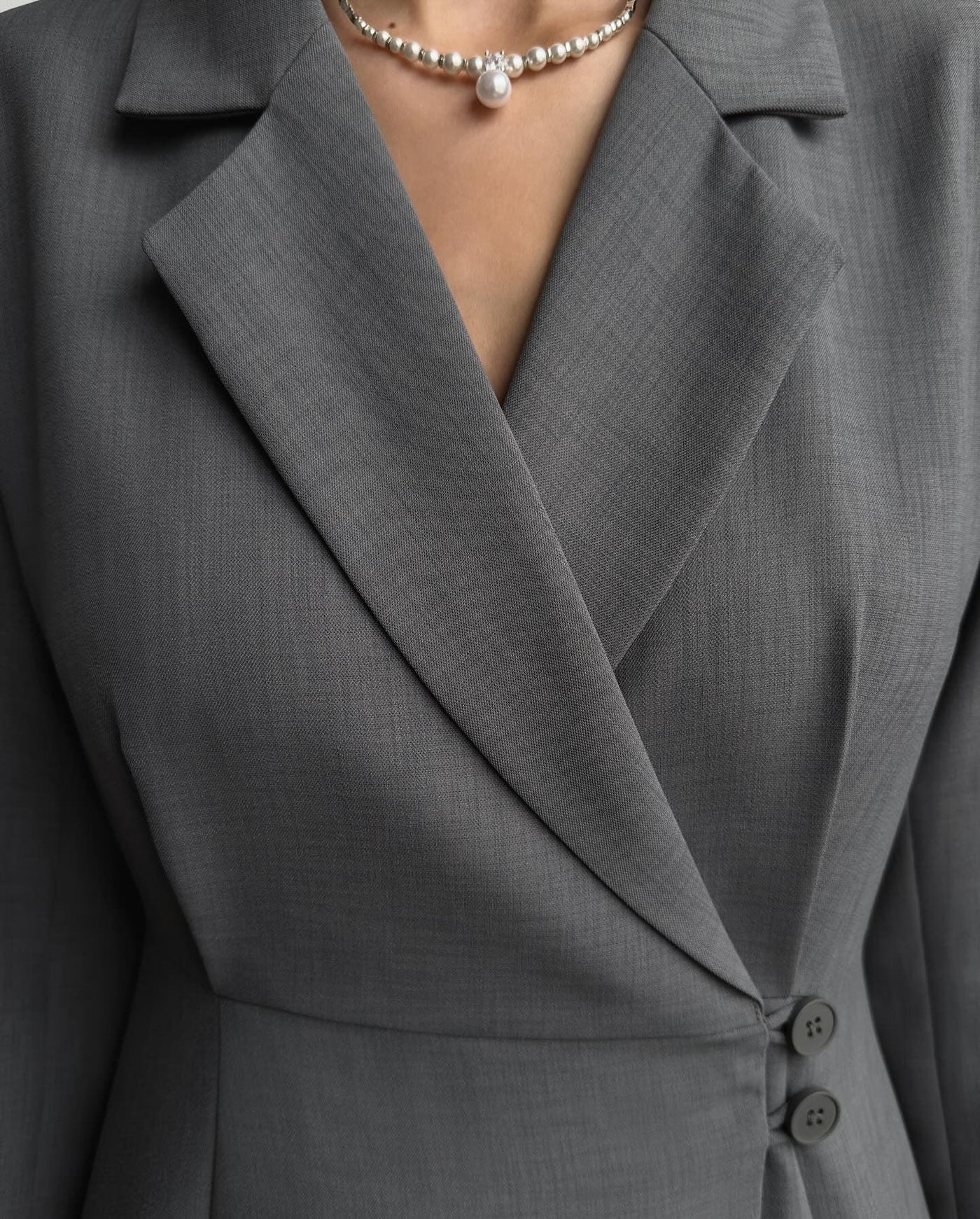 Blazerkleid mit Faltenrock