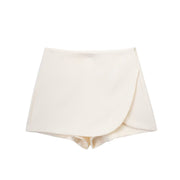 Rosavelle - Weicher Wickel-Skort – Beige