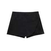 Rosavelle - Weicher Wickel-Skort – Schwarz