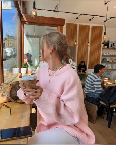 Oversize-Pullover | Hoher Kragen | Lässiger Komfort