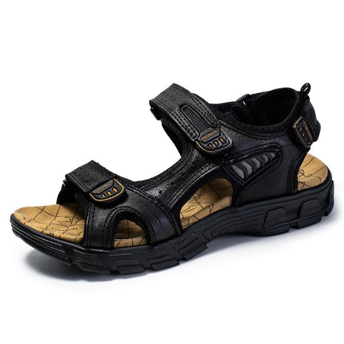 Strapazierfähige Outdoor-Ledersandalen für Herren