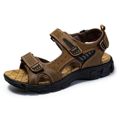 Strapazierfähige Outdoor-Ledersandalen für Herren