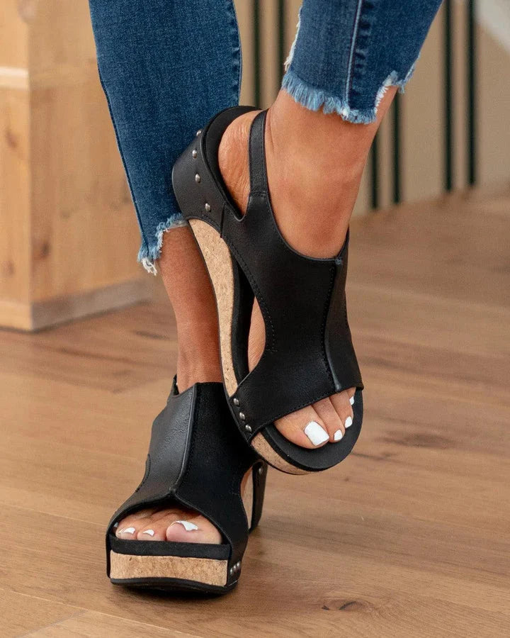 Elegante Keilsandalen mit Cut-Outs für Damen