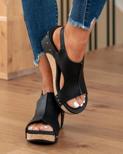 Elegante Keilsandalen mit Cut-Outs für Damen