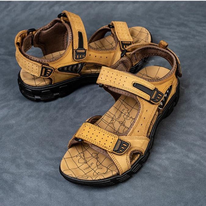 Strapazierfähige Outdoor-Ledersandalen für Herren