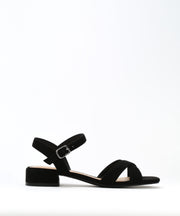 Abrielle - elegante Sandaletten mit niedrigem Absatz – Schwarz