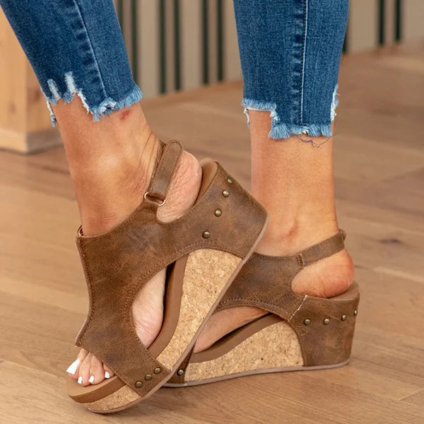 Elegante Keilsandalen mit Cut-Outs für Damen