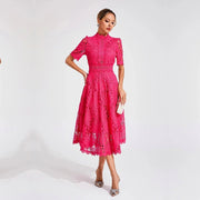Carmen - Schickes Midikleid – Rosa