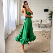Cecily - Elegantes Midikleid – Grün