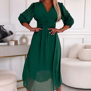 Greta - Stilvolles und komfortables Kleid – Grün
