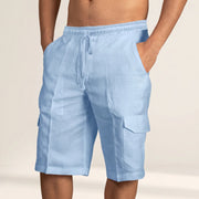Phelps - Leichte Shorts mit Taschen – Blau