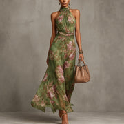 Emelia - Schickes Boho-Langkleid – Grün