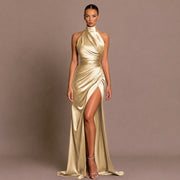 Elle - Stilvolles Maxikleid – Gold