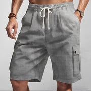Cyrus - Bequeme Cargo-Shorts – Grau