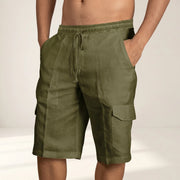 Phelps - Leichte Shorts mit Taschen – Grün