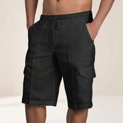 Phelps - Leichte Shorts mit Taschen – Schwarz