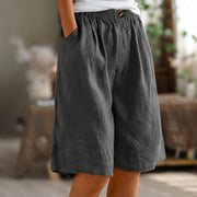 Eileen - Locker geschnittene Shorts – Schwarz