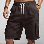 Cyrus - Bequeme Cargo-Shorts – Schwarz
