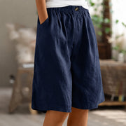 Eileen - Locker geschnittene Shorts – Dunkelblau