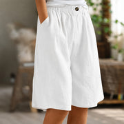 Eileen - Locker geschnittene Shorts – Weiß