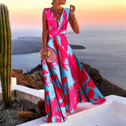 Kaylee - Elegantes ärmelloses Maxikleid – Rosa