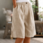 Eileen - Locker geschnittene Shorts – Khaki