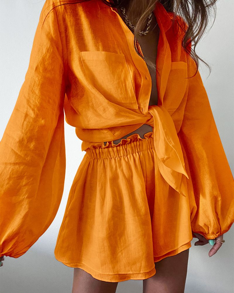 Zeitloses Leinen-Sommeroutfit für Damen – Celeste