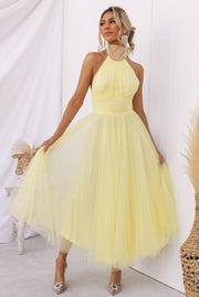 Kaylee | Feenhaftes Kleid – Gelb