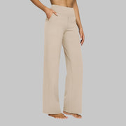 Jogginghose Damen – Bequeme Trainerhose für Damen, Stilvolle Jogginghosen für Damen mit Praktischen Taschen – Creme