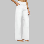 Jogginghose Damen – Bequeme Trainerhose für Damen, Stilvolle Jogginghosen für Damen mit Praktischen Taschen – Weiß