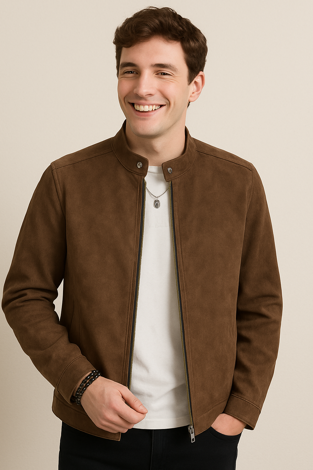 Julian jacke Stehkragen Reißverschluss