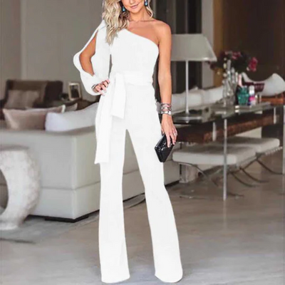 Eleganter Schleifen-Taillen Jumpsuit für Damen